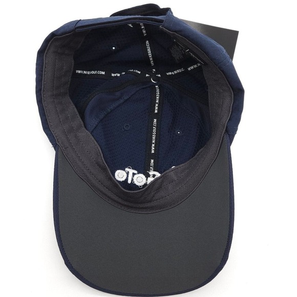 Nike Dri-Fit Heritage 86 Adjustable Strapback Golf Hat Baseball Dad Cap Blue New - Picture 7 of 8